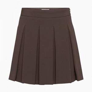 Babaton Savoy Skirt, Coffee Bean